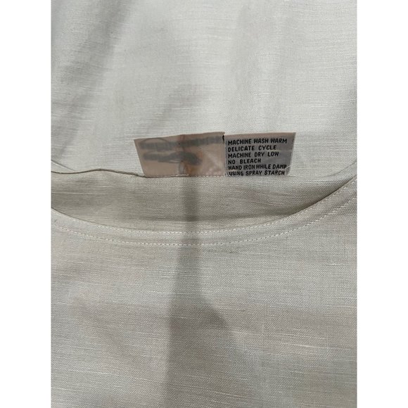 Vintage Liz Claiborne Linen Blend Top Size 6 - Picture 6 of 6